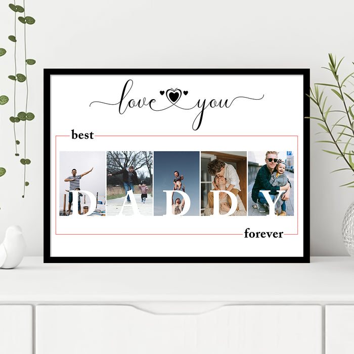 Father's Day Photo Collage for DAD , Personalized Photo Collage Best Dad
