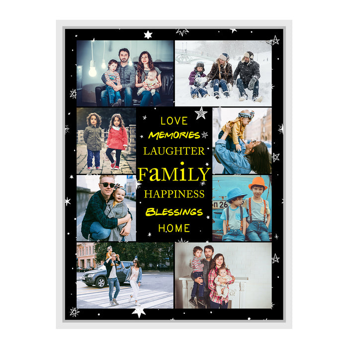 Personalized Family Photos  Canvas For Family,Couple & Friends (Size;-13x17Inch)