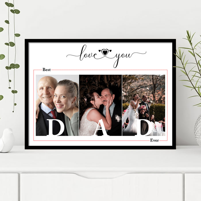 Make your father smile this Father's Day with the custom print, personalized for you.