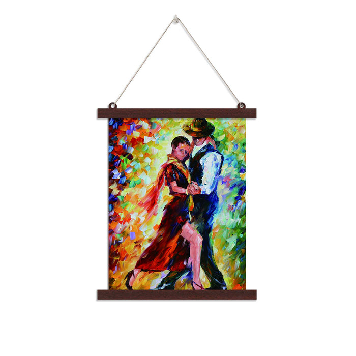 Paintings Hangings Canvas Scroll Poster for Home Decor Dancing Couple Theme Hanging Canvas Painting for Wall and Living Room Decoration (14 x 18 Inchs, 12 x 16 Inchs)