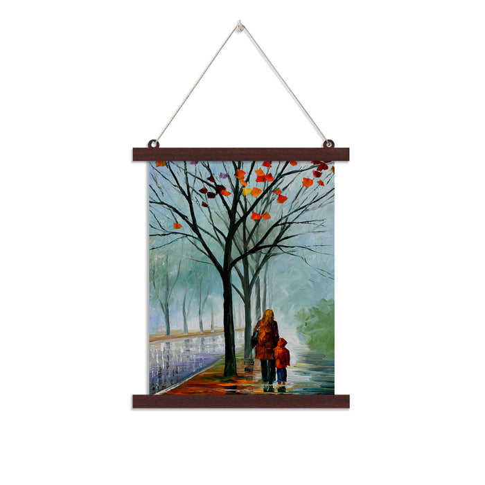 Paintings Hangings Canvas Scroll Poster for Home Decor Modern Tree Hanging Canvas Painting for Wall and Living Room Decoration