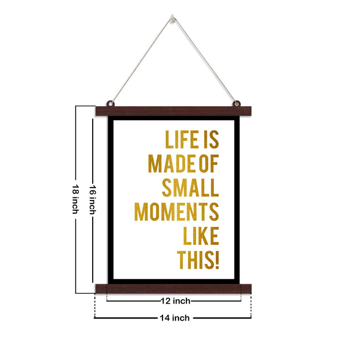 Paintings Hangings Canvas Scroll Poster for Home Decor Motivational Quotes Life Moment Hanging Canvas Painting