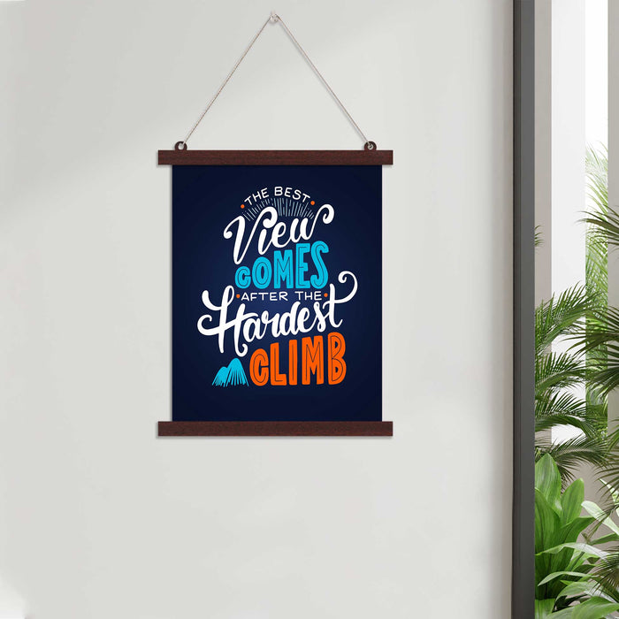 Paintings Hangings Canvas Scroll Poster for Home Decor Motivational Quotes for Hardwork Hanging Canvas Painting for Decor