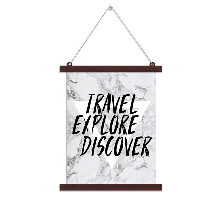 Paintings Hangings Canvas Scroll Poster for Home Decor Travel Explore Discover Hanging Canvas Painting for Wall and Living Room Decoration