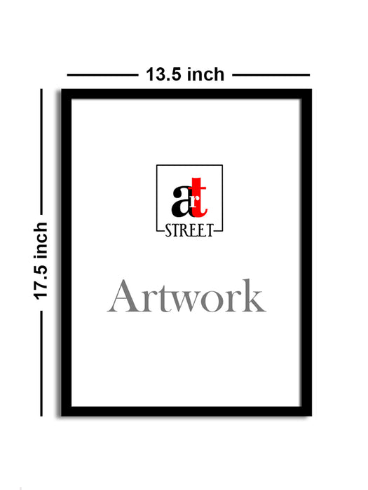 Bar Theme Framed Art Print, For Home & Office Decor Size - 13.5 x 17.5 Inch