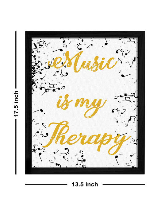 Musical Theme Framed Art Print, For Home & Office Decor Size - 13.5 x 17.5 Inch