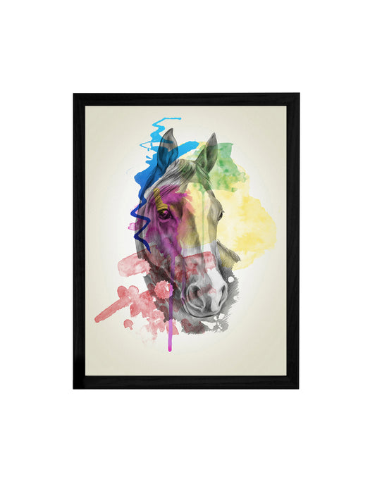 Beautiful Horse Theme Framed Art Print, For Wall Decor Size - 13.5 x 17.5 Inch