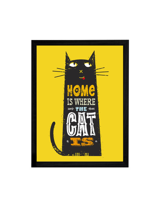 Home Is Where Theme Framed Art Print, For Wall Decor Size - 13.5 x 17.5 Inch