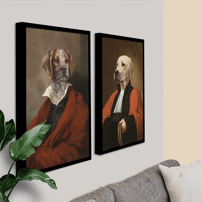 Artistic Dogs Funny Theme Wall Art for Kids Room Décor for Home, Wall Decor & Living Room Decoration