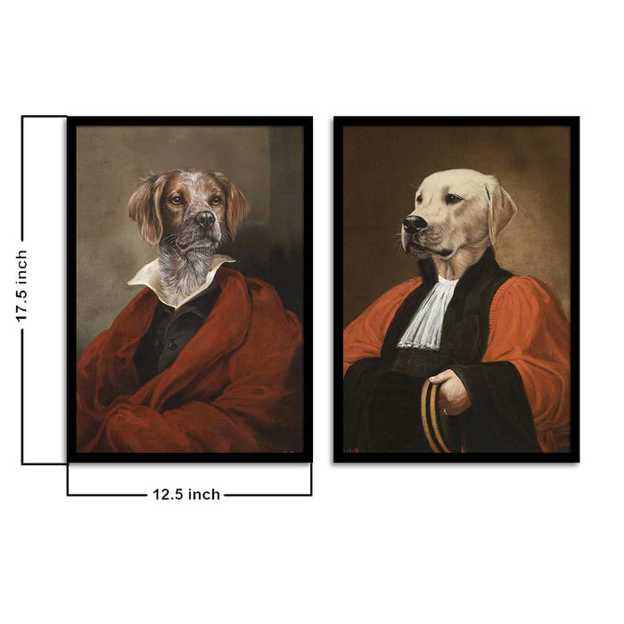 Artistic Dogs Funny Theme Wall Art for Kids Room Décor for Home, Wall Decor & Living Room Decoration