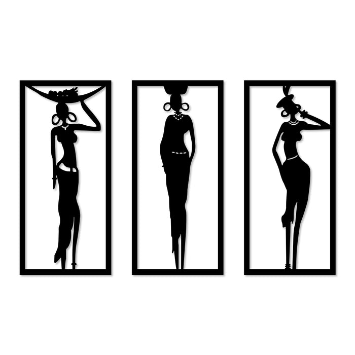 Modern Art Lady MDF Wall Plaque Ready to Hang Home Décor, Wall Décor, Wall Art,Decorative MDF Plaque for Home & Wall Decoration (Size - 17.3 X 26 Inches)