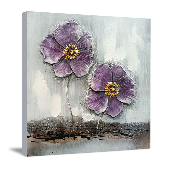 Canvas Hand Painted Wall Painting Grow Through Dirt Stretched On Wood Embossed Textured ecorative Wall Art Original Oil Painting For Home Wall Decoration