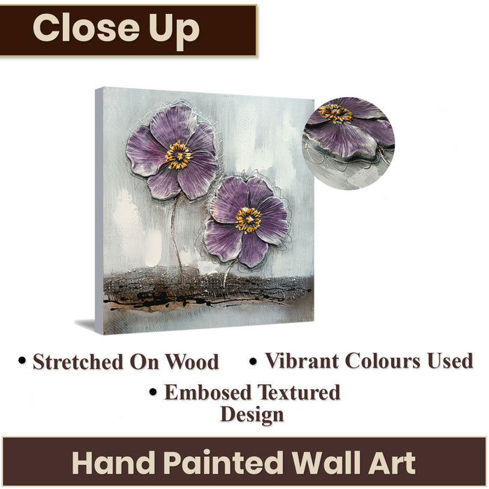 Canvas Hand Painted Wall Painting Grow Through Dirt Stretched On Wood Embossed Textured ecorative Wall Art Original Oil Painting For Home Wall Decoration