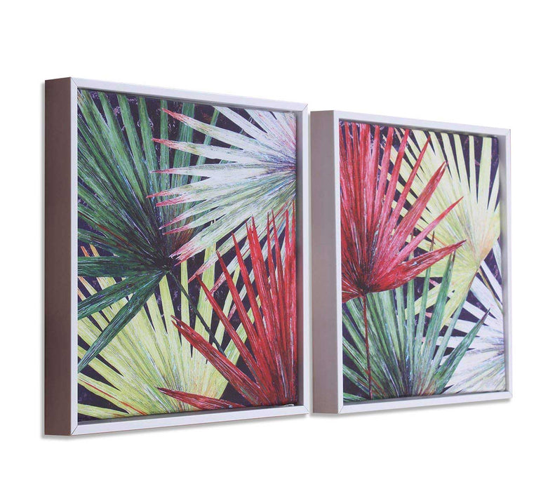 Floral Theme Framed Canvas Painting