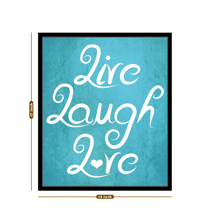 Live Laugh Love Canvas Painting, Framed Canvas Art Print For living room.