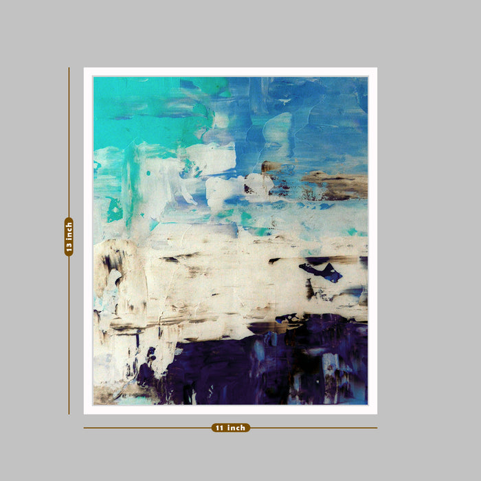 Tricolor Theme Multicolor Canvas Painting with Wooden Frame.Canvas Painting, Framed Canvas Art Print For living room.