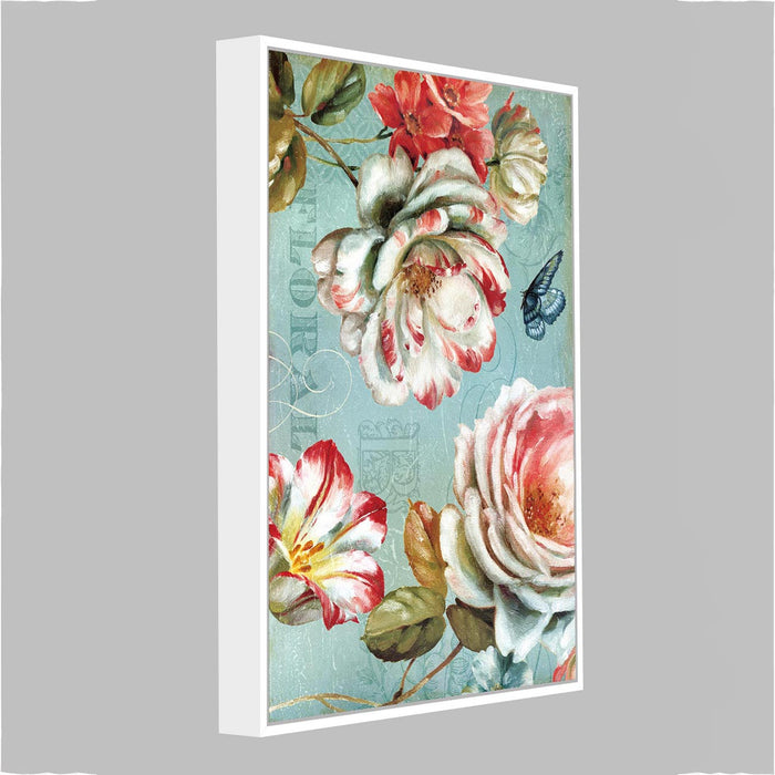 Rose Floral Theme Canvas Art Print  Canvas Painting, Framed Canvas Art Print For living room