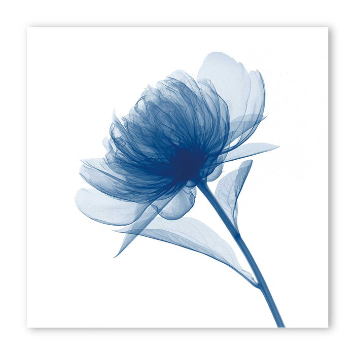 Flickering Blue Flowers Canvas Prints Wall Art Large Modern Abstract Floral Pictures Paintings for Living Room Bedroom Home Decorations,  Design By Albert Koetsier