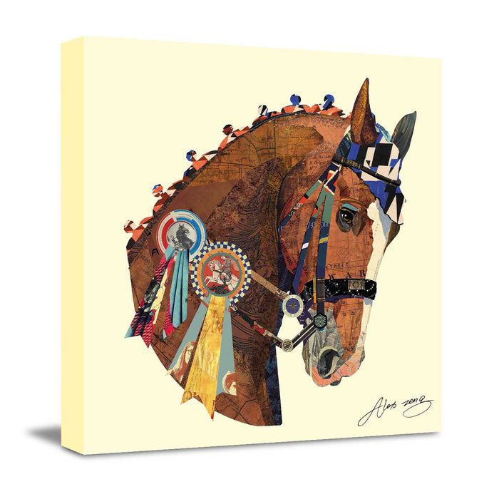 Canvas Painting Picture First Prize Original Horse Paper Dimensional Collage Decorative Luxury Paintings for Home & Office Décor