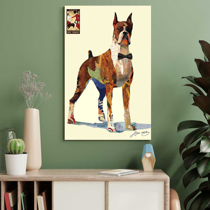Canvas Painting Wall Art Print Picture Man's Best Friend Strech Decorative Paintings for Home, Living Room and Office Décor