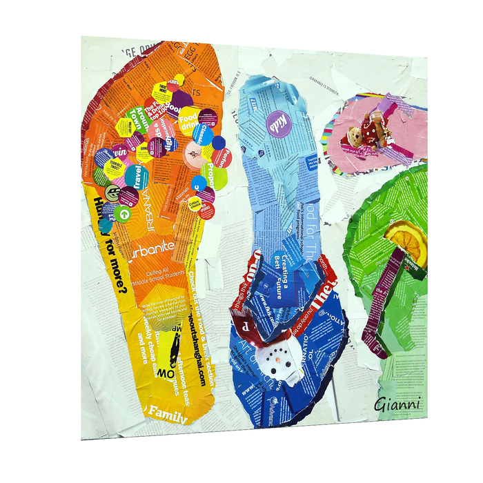 Flip flop 2025 canvas paintings