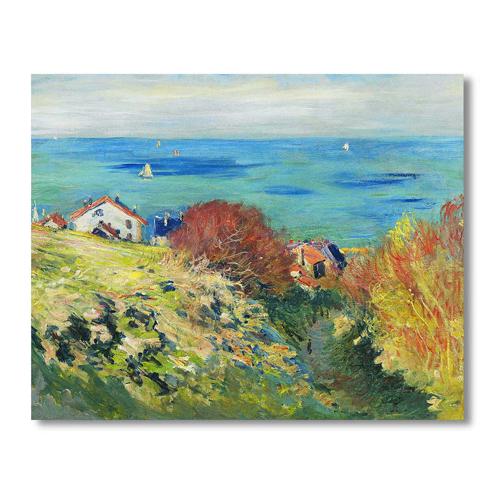 Canvas Painting Wall Art Print Picture Claude Fine Art Print Pour Ville Paper Collage Decorative Luxury Paintings for Home, Living Room and Office Décor (Multi, 16 x 22 Inches)