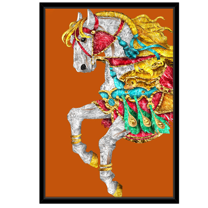 Majestic Horse Framed Canvas Painting For Home Décor