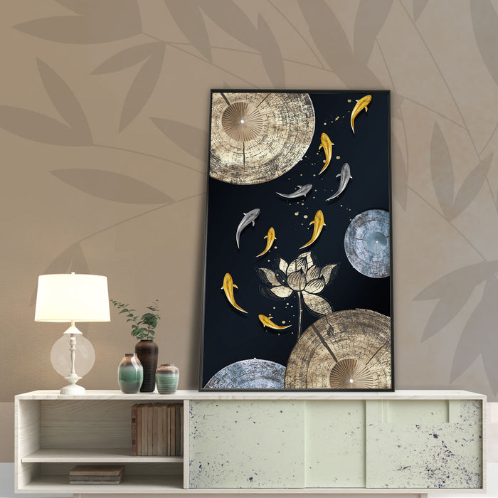 Celestial event Framed Canvas Painting For Home Décor