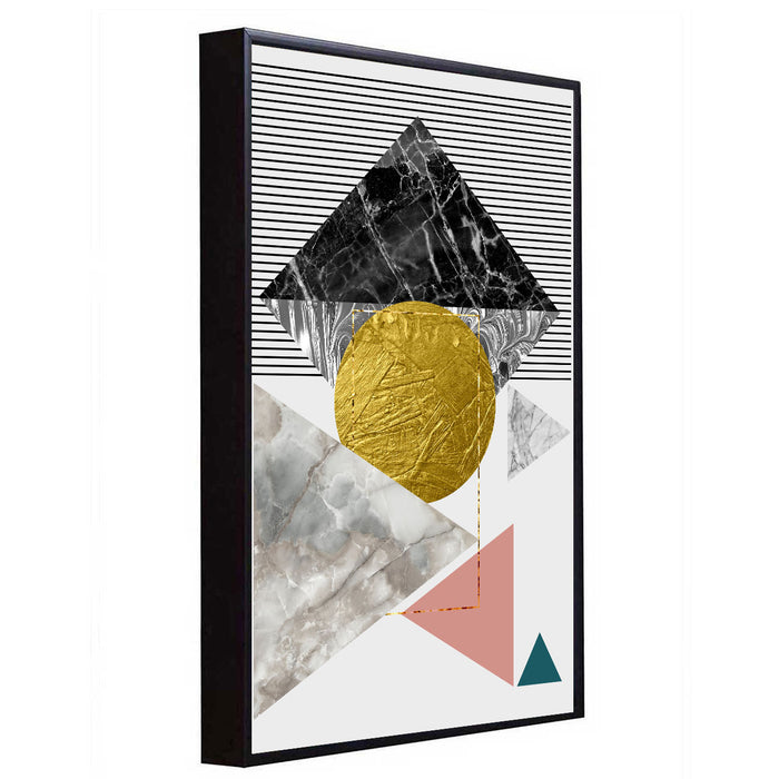 Architectural Aesthetics Abstract Geometric Prints Pictures For Luxury Apartment for Home & Wall Décor ( Size 35x47 Inches )