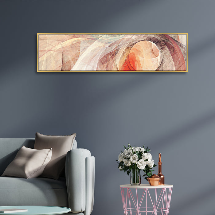 Abstract Designs Colorful Canvas Painting Wall Art Print, Luxury Paintings for Home, Living room Décor  (Multi, 13x47 Inch)