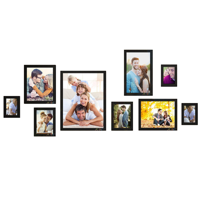 Fabled 9 Individual Black Wall Photo Frame