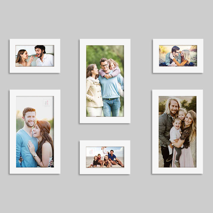 Set of 6 Individual Photo Frame for Home Wall Decoration (Size - 4 x 6, 6 x 10 Inches)