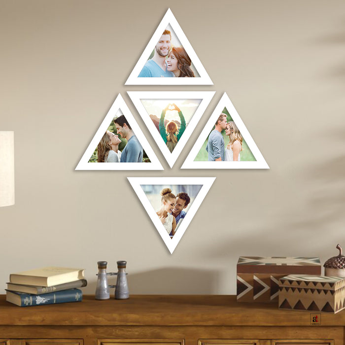 Triangular Elite photo/ picture frame (8X8 Photo size) - Triangle photo frame for home decor and DIY projects ( Ph- 2214 )