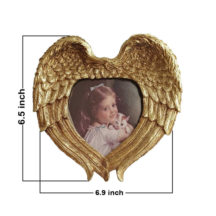 Wings Design Premium Luxury Table Photo Frame For Table Top Decoration