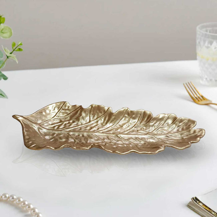 Carved Feather Shaped Wall Décor Decorative MDF Tray, Wall Hanging Carved Decal for Home Décor, Living Room & Bedroom 14.8 x 6.2 Inches)
