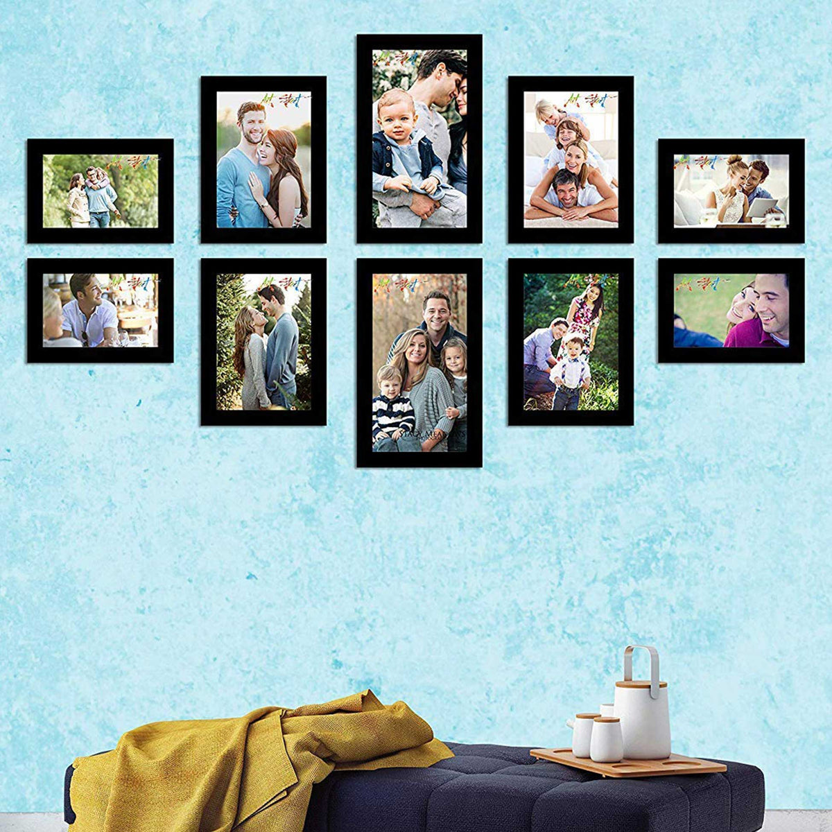 ART GIFTS SOLUTIONS Wall Photo Frame Set of 6 Classy 3 (6X10, 3, 6X8) :  : Home & Kitchen