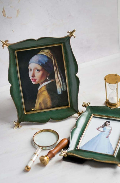 Magical Carpet Shape Royal Green Table Photo Frame For Home Décor