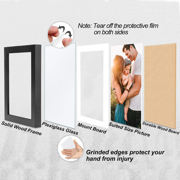 Customize Table Photo Frame For Office & Home Desk Decor Set Of - 2 ( Picture Size- 4x6, 5x7 inches )( Ph-2214 )