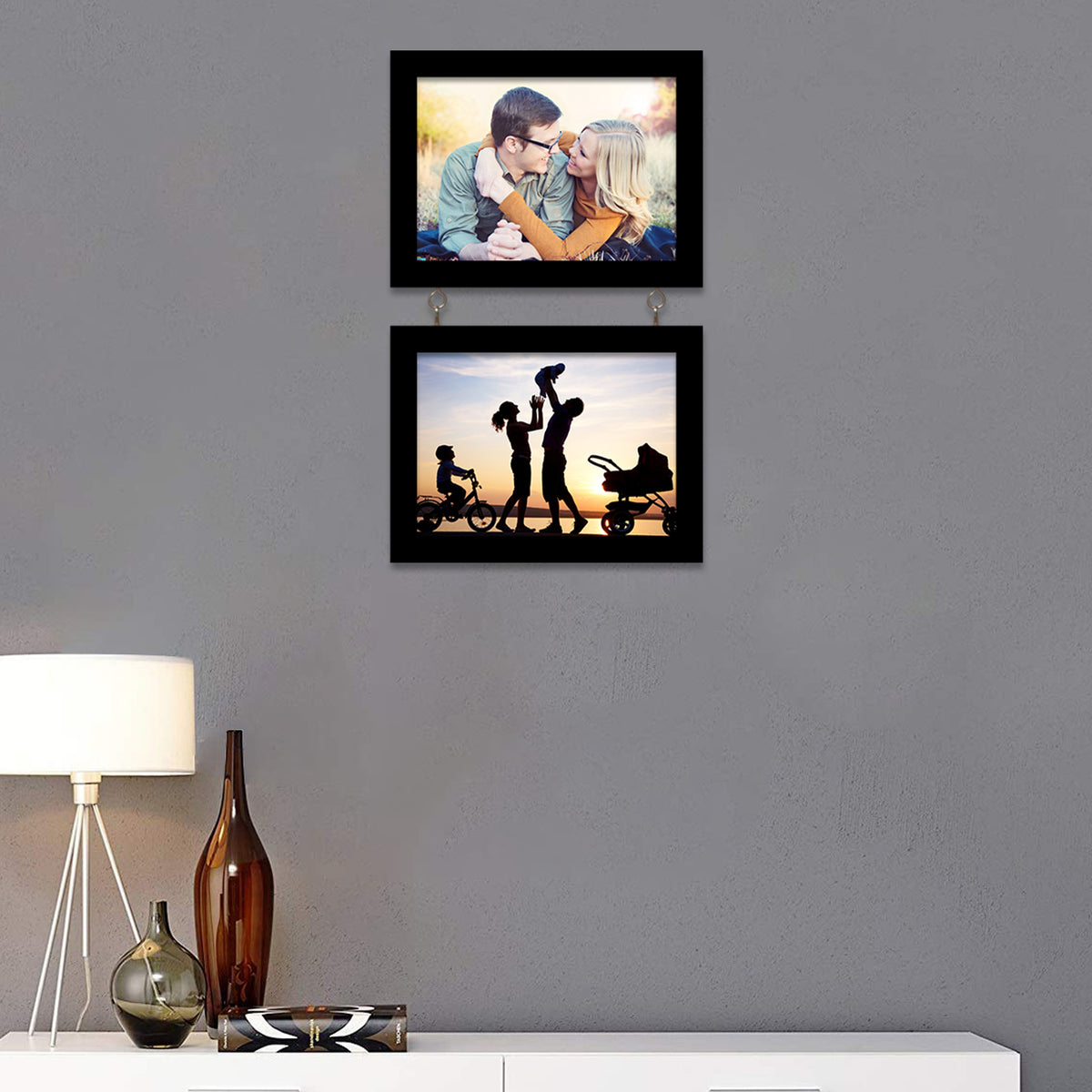 Tremendous Twin Drop Chain Photo Frame Set Of 2 — ART STREET