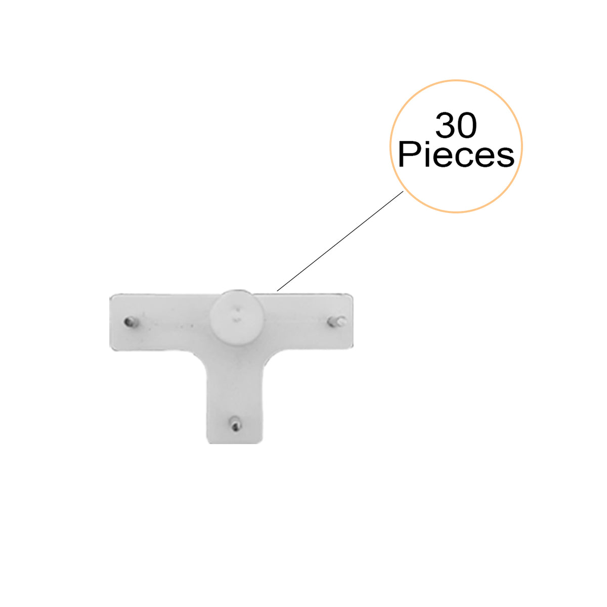 Hard Plastic Set of 25 White 3-Pin Seamless Nail With 2 Spirit Leveler —  ART STREET