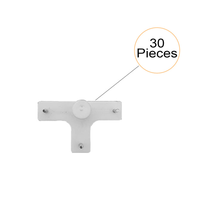 Hard Plastic White Set Of 30 White 3-Pin Seamless Nail For Photo Frame Wall Picture Frame Hooks Hangers