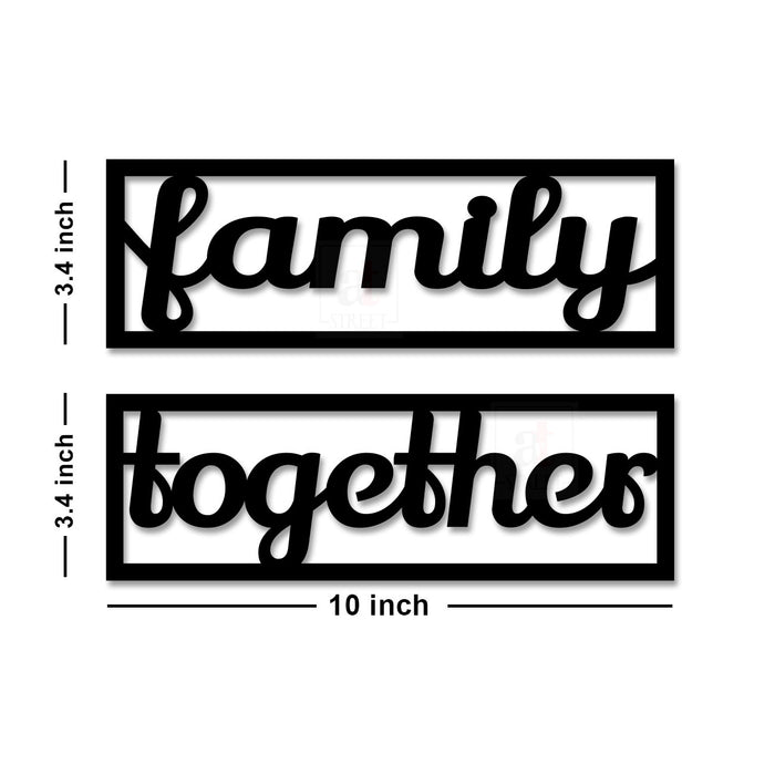 Art Street Family Together MDF Plaque Painted Cutout Ready to Hang Home Décor, Wall Décor, Wall Art …