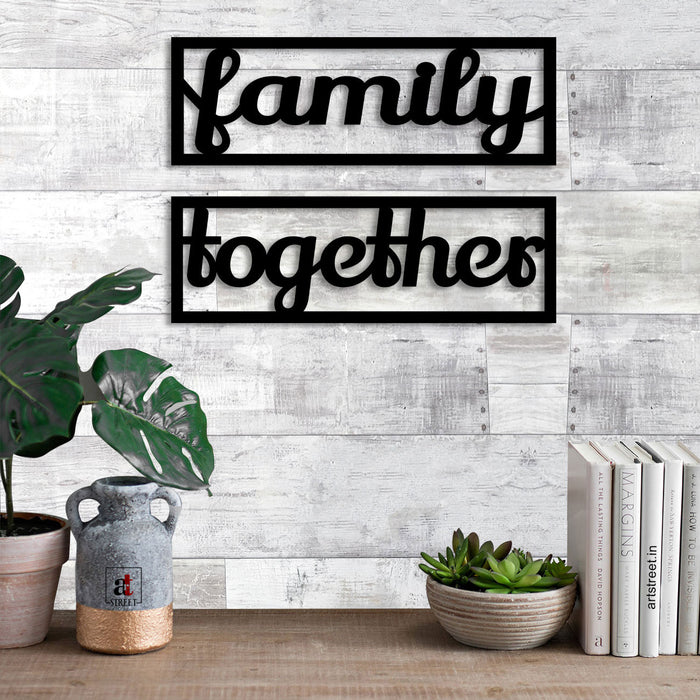 Art Street Family Together MDF Plaque Painted Cutout Ready to Hang Home Décor, Wall Décor, Wall Art …