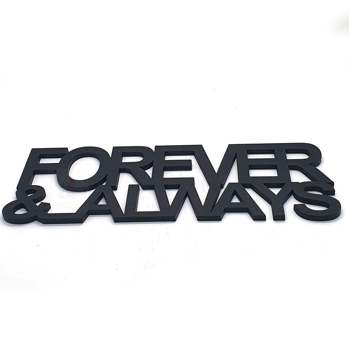 Art Street Forever & Always MDF Plaque Painted Cutout Ready to Hang Home Décor, Wall Décor, Wall Art …