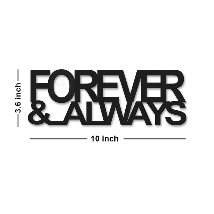 Art Street Forever & Always MDF Plaque Painted Cutout Ready to Hang Home Décor, Wall Décor, Wall Art …